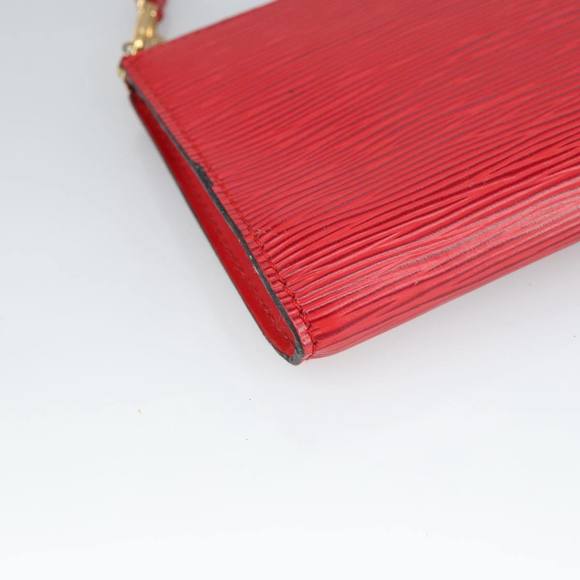 LOUIS VUITTON Epi Pochette Accessoires Accessory Pouch Red M52987 Auth bs19522 - Picture 14 of 16